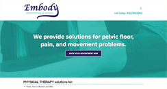 Desktop Screenshot of embody-pt.com